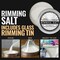 Brew Glitter - Plain Rimming Salt (4oz, 1x Bar Tin) Classic Cocktail Garnish for Mixed Drinks and Beverages